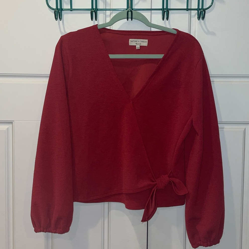 Madewell wrap shirt